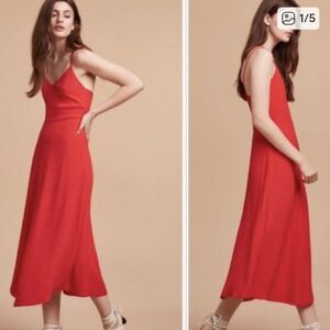 Wilfred Angelique Red Maxi Dress Size Small Aritzia